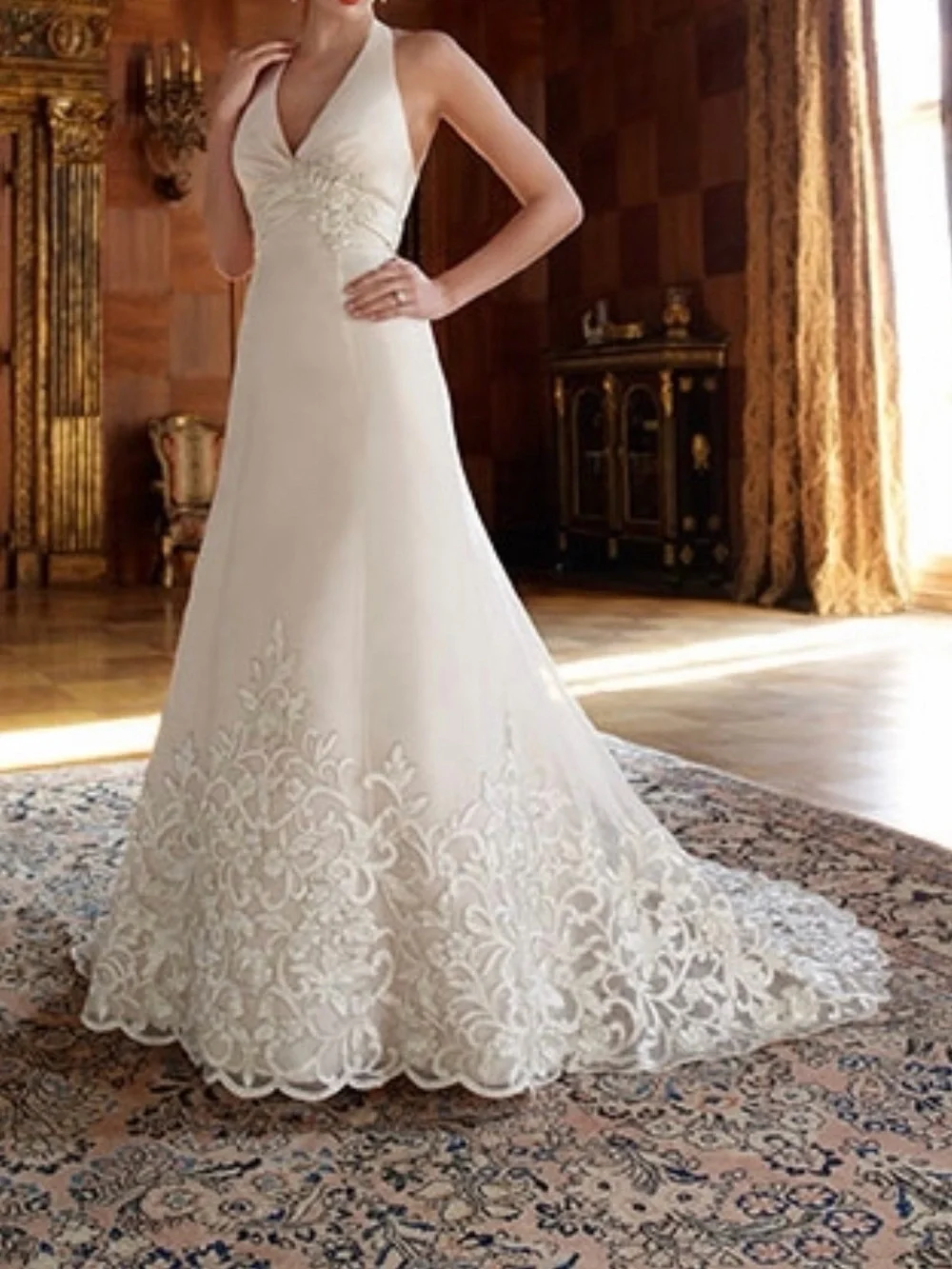 casablanca halter dress Bridal | Dresses | Casablanca Bridal Style 21 Champagne Beaded Wedding Size 16 Maxi dress